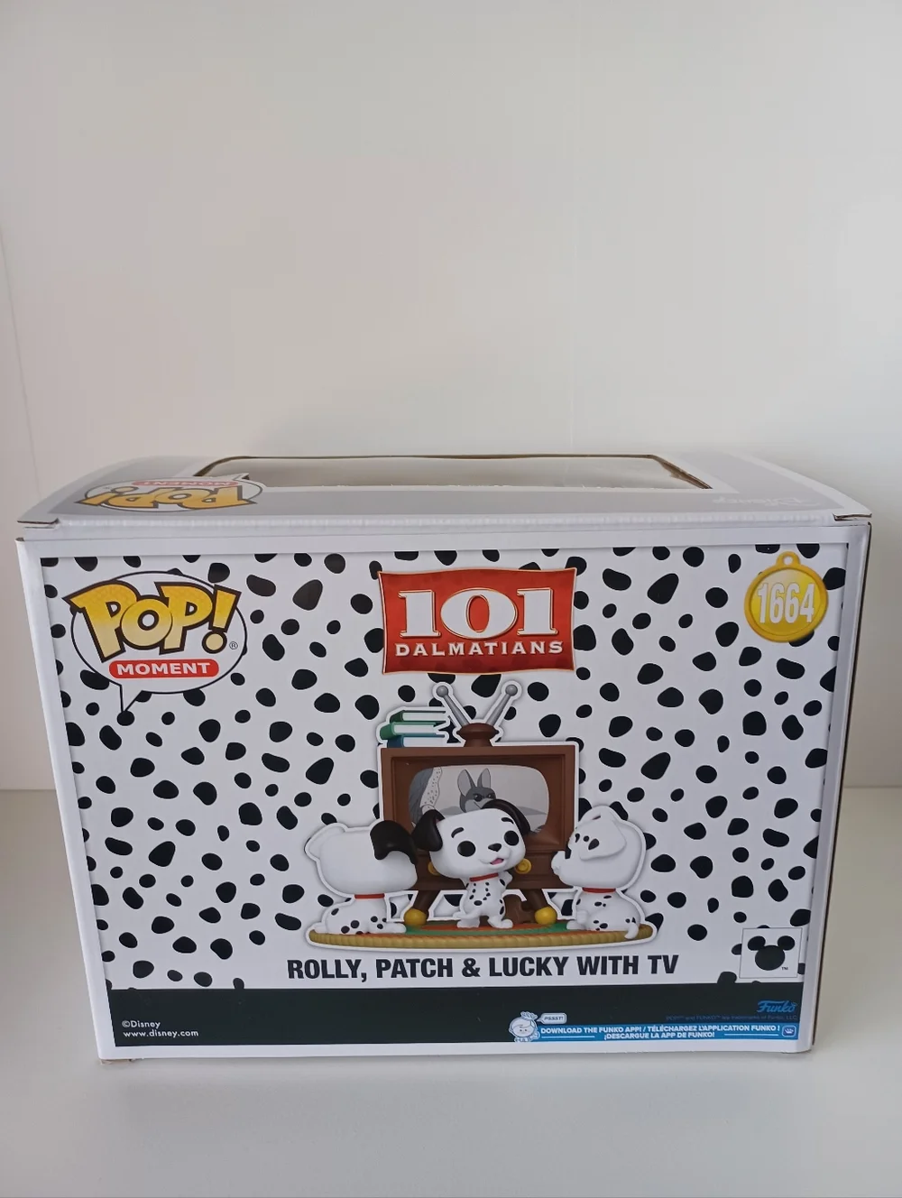 Disney Rolly, Patch & Lucky With TV 101 Dalmatians 1664 Vinyl Figure‎ Funko Pop